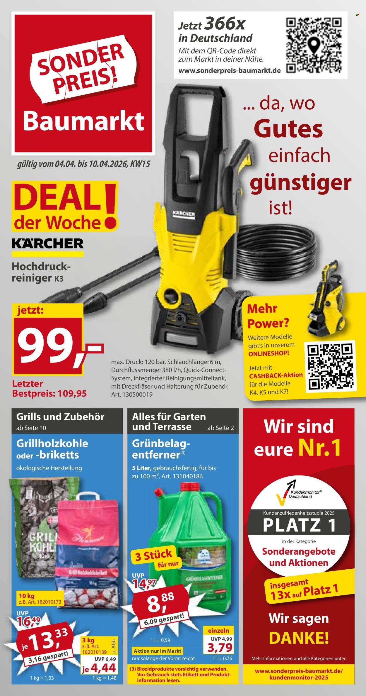 Sonderpreis-Baumarkt Prospekte  - 4.04.2026 - 10.04.2026. Seite 1