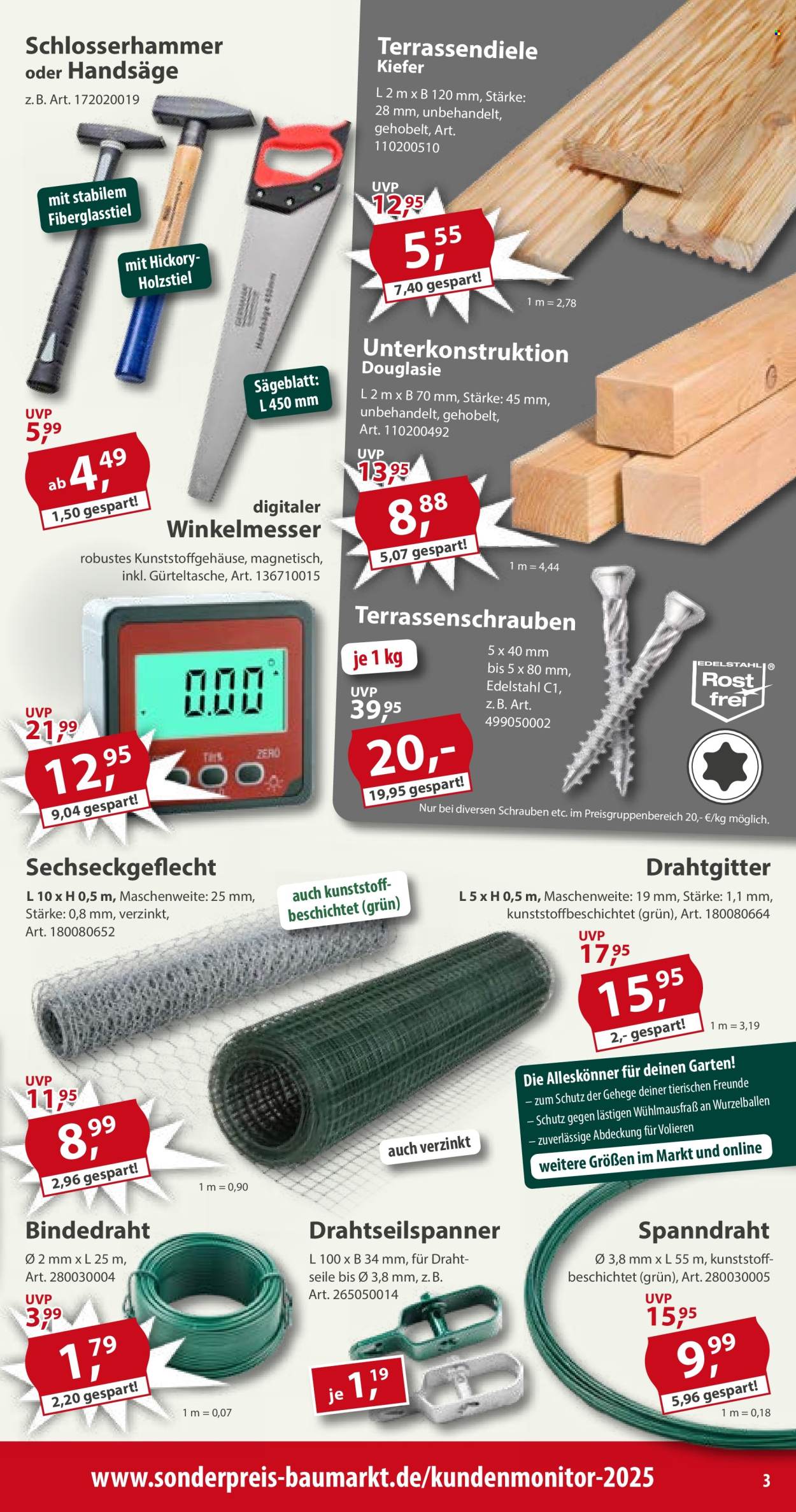 Sonderpreis-Baumarkt Prospekte  - 4.04.2026 - 10.04.2026. Seite 3