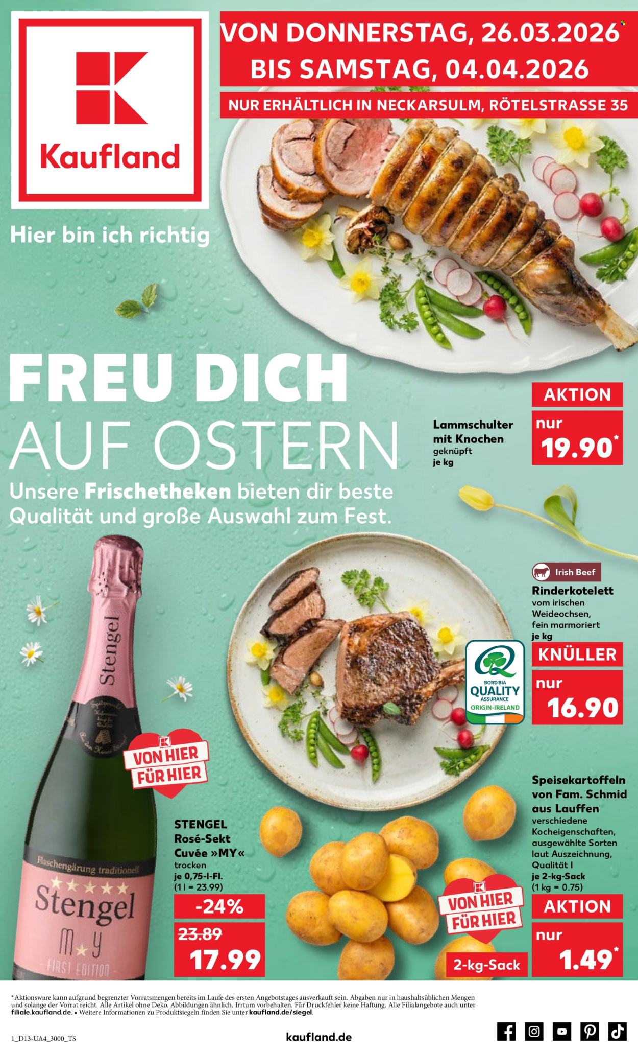 Kaufland Prospekte  - 26.03.2026 - 4.04.2026. Seite 1