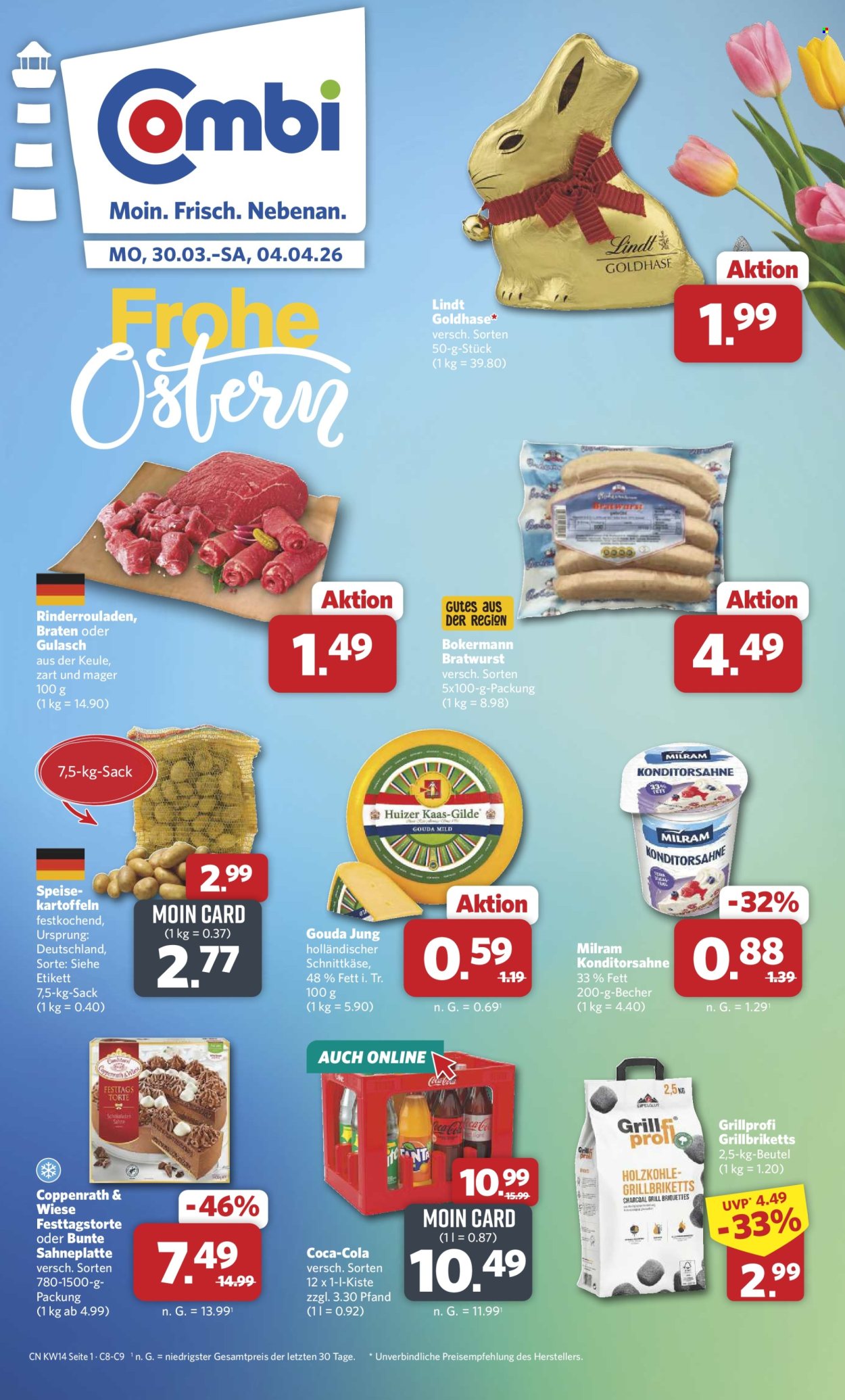 Combi Prospekte  - 30.03.2026 - 4.04.2026. Seite 1