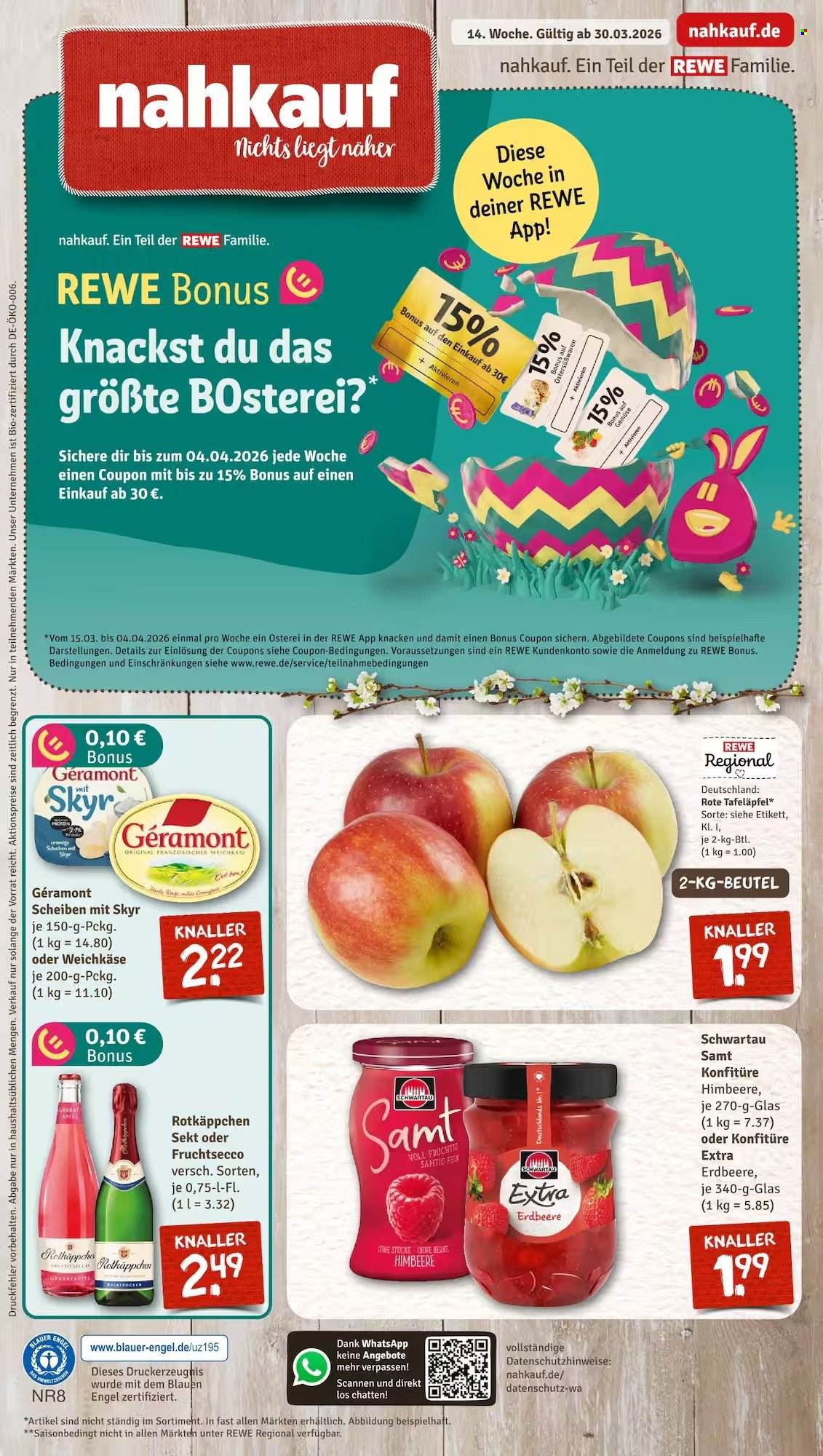 Nahkauf Prospekte  - 30.03.2026 - 4.04.2026. Seite 1