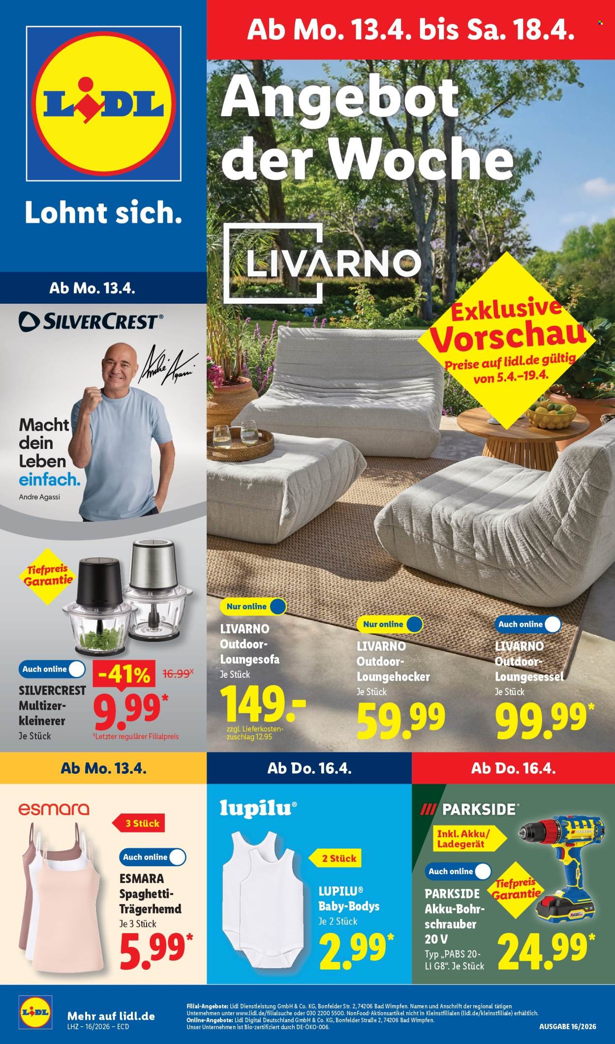 Lidl Prospekte  - 13.04.2026 - 18.04.2026. Seite 1