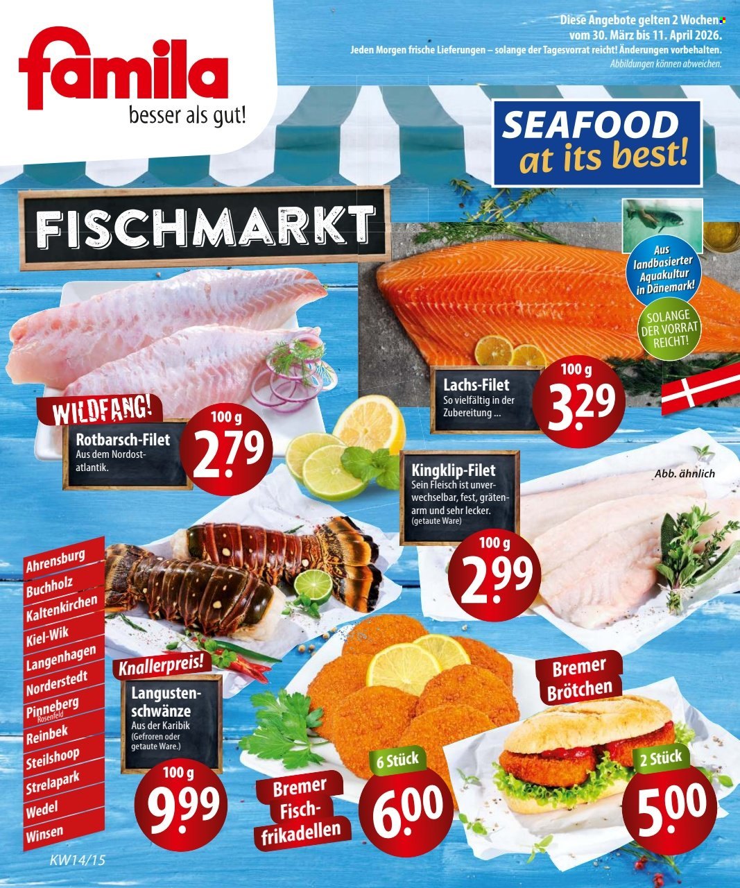 famila Prospekte  - 30.03.2026 - 11.04.2026. Seite 1