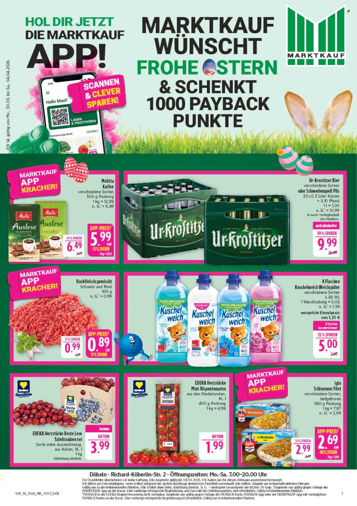 Marktkauf Prospekte  - 30.03.2026 - 4.04.2026. Seite 1