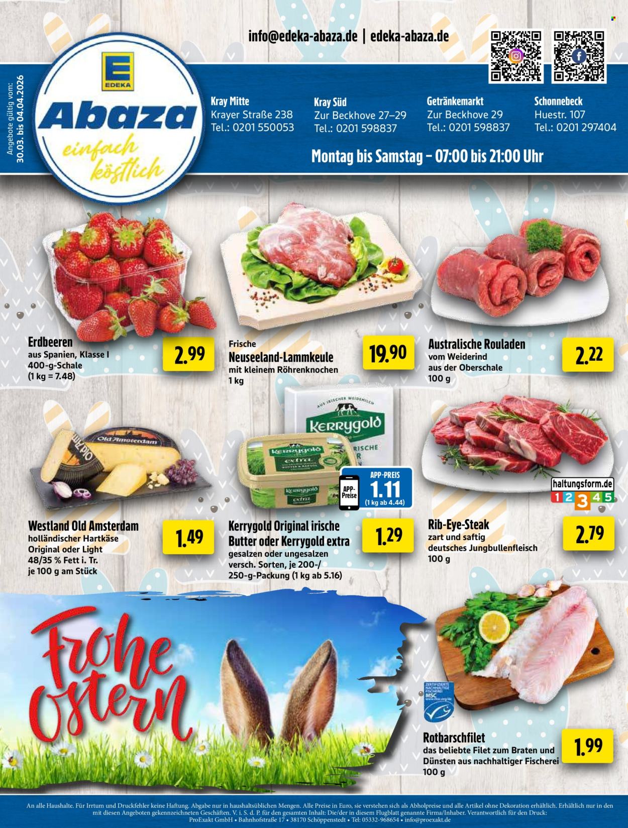 Edeka Getränkemarkt Prospekte  - 30.03.2026 - 4.04.2026. Seite 1
