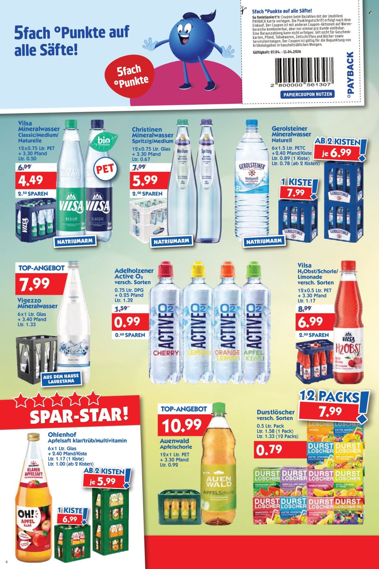 Hol'ab! Getränkemarkt Prospekte  - 7.04.2026 - 11.04.2026. Seite 4
