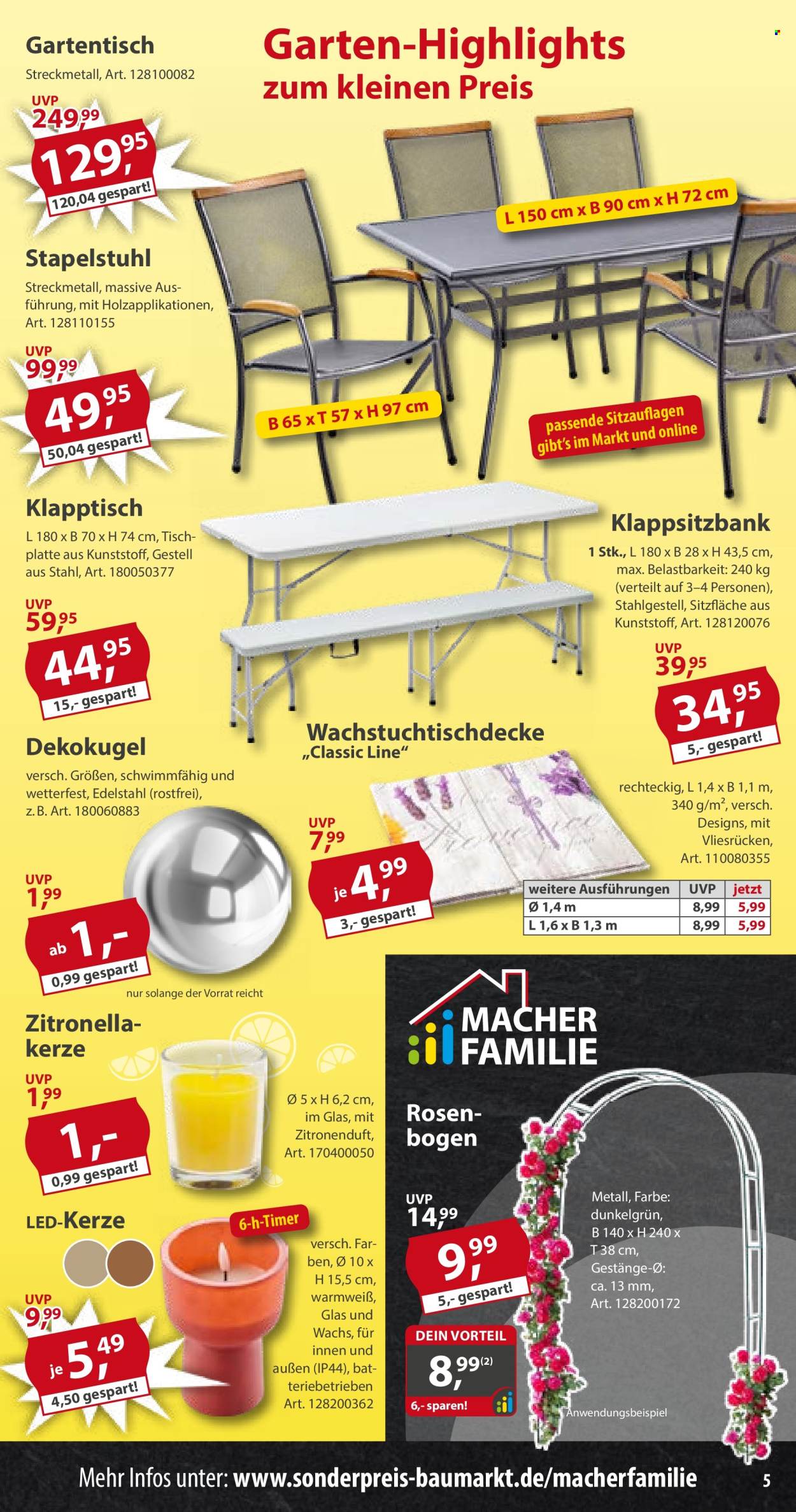 Sonderpreis-Baumarkt Prospekte  - 11.04.2026 - 17.04.2026. Seite 5
