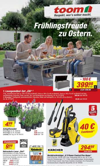 Prospekte toom Baumarkt - 4.04.2026 - 10.04.2026.