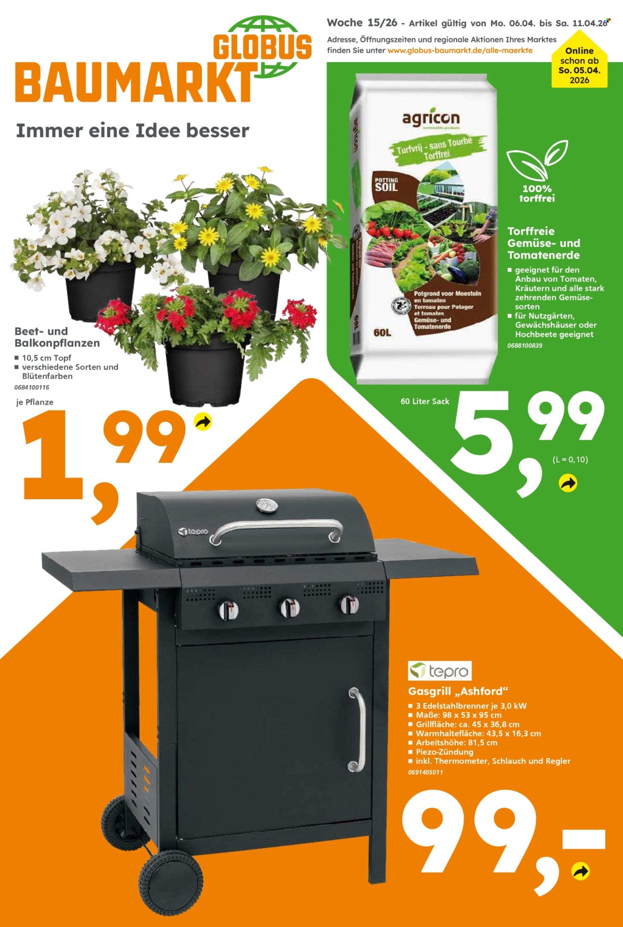 Globus Baumarkt Prospekte  - 6.04.2026 - 11.04.2026. Seite 1