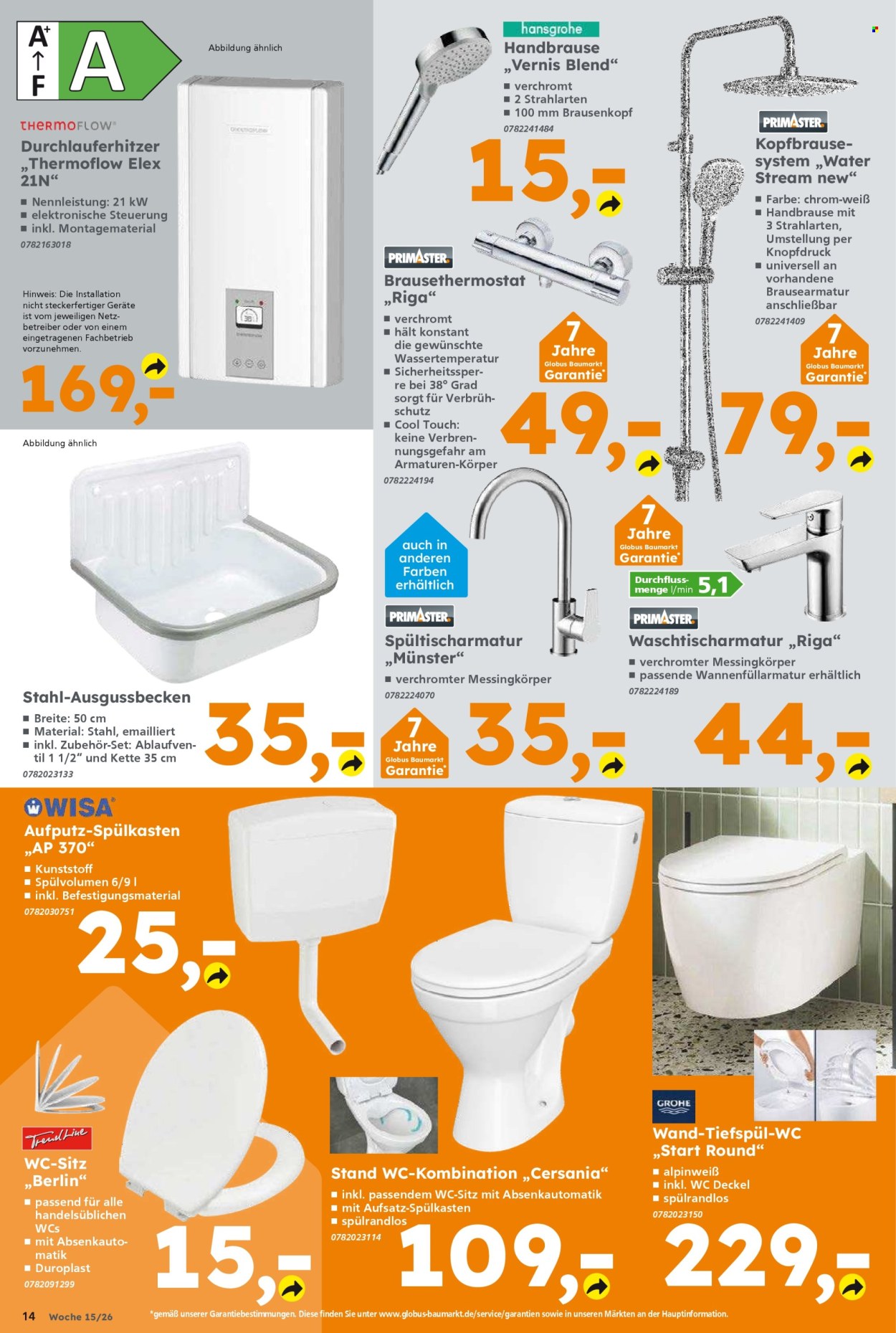 Globus Baumarkt Prospekte  - 6.04.2026 - 11.04.2026. Seite 14