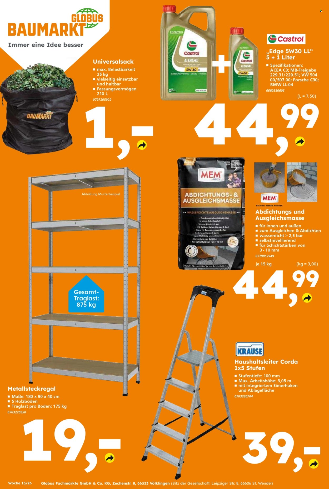 Globus Baumarkt Prospekte  - 6.04.2026 - 11.04.2026. Seite 16