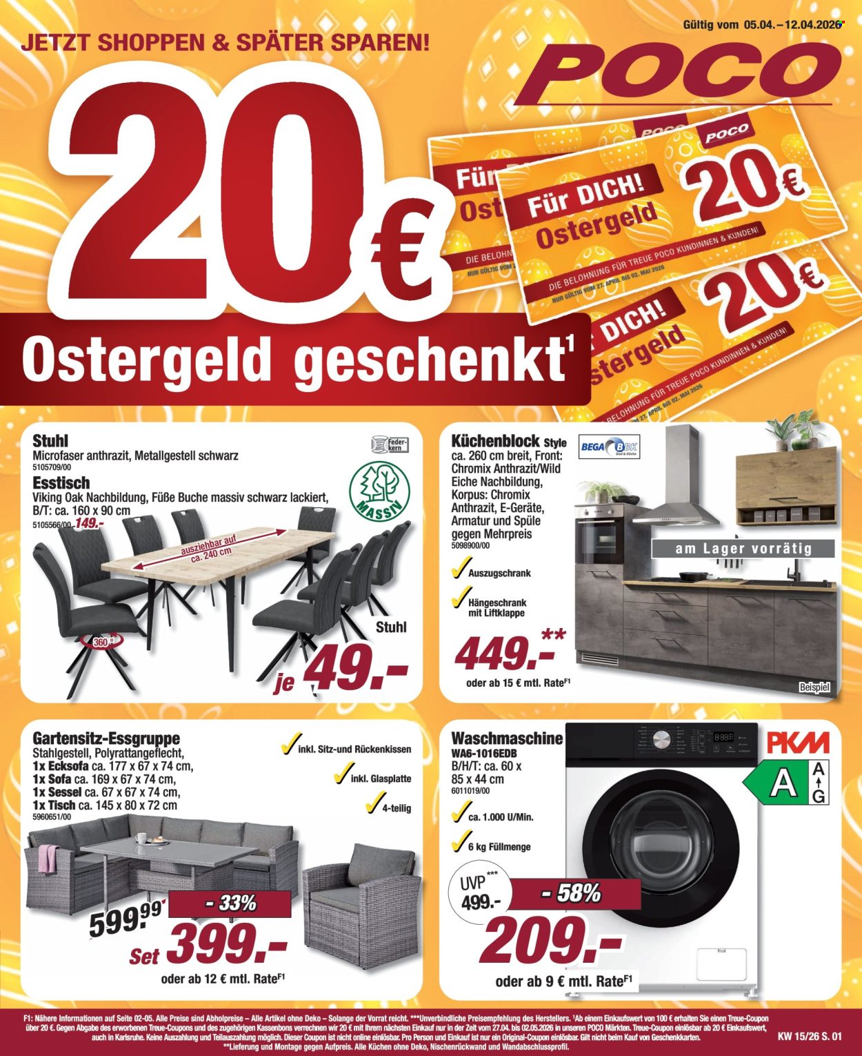 Poco Prospekte  - 5.04.2026 - 12.04.2026. Seite 1