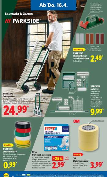 thumbnail - Parkside Handschleifer / Schleifpapier
 -Set