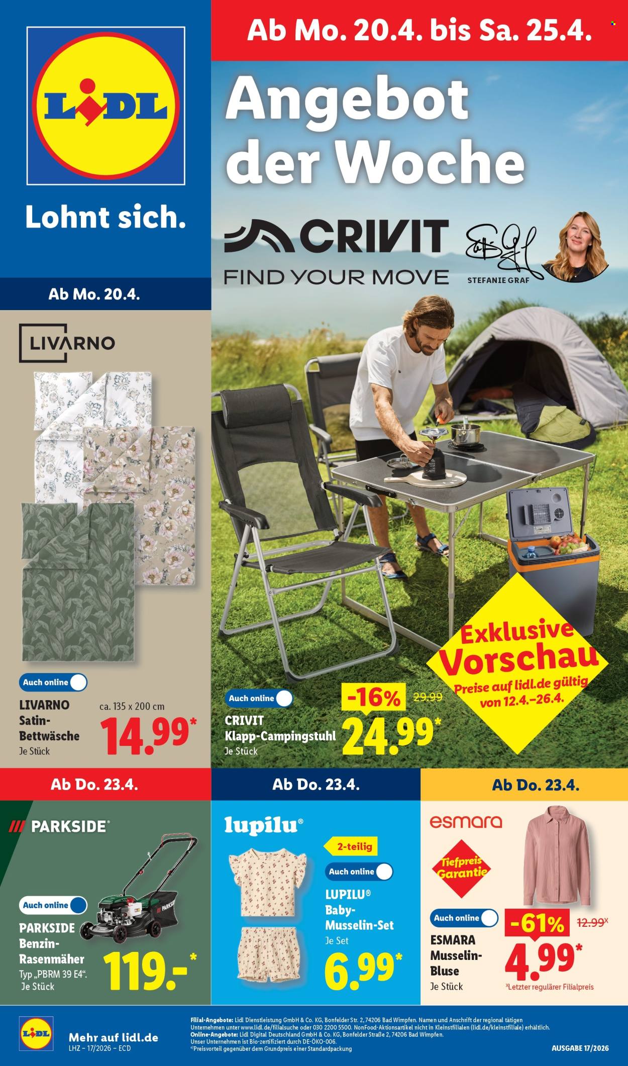 Lidl Prospekte  - 20.04.2026 - 25.04.2026. Seite 1