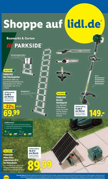 thumbnail - PARKSIDE Akku-Solar-Ladestation 20 V für Mähroboter