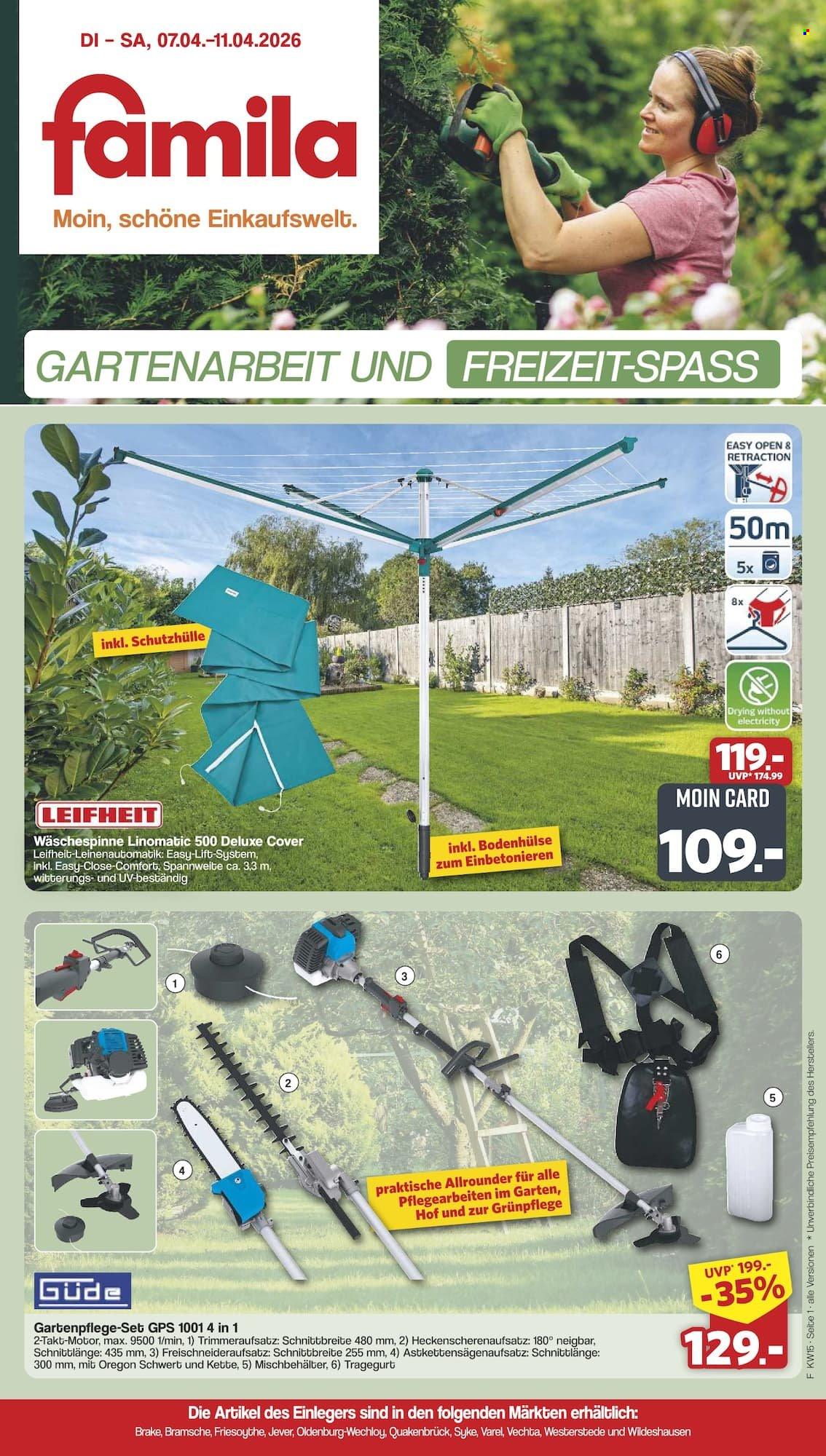 famila Prospekte  - 7.04.2026 - 11.04.2026. Seite 1