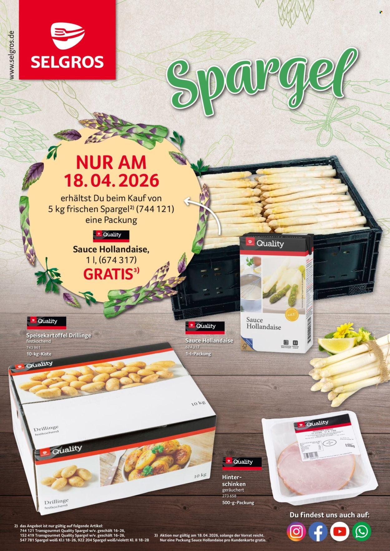 Selgros Prospekte  - 10.04.2026 - 30.06.2026. Seite 1
