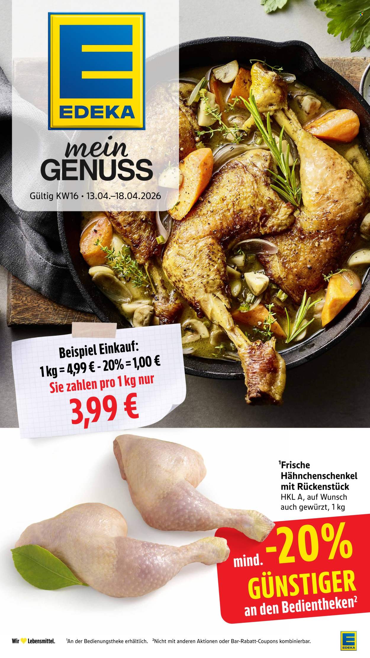 Edeka Prospekte  - 13.04.2026 - 18.04.2026. Seite 1