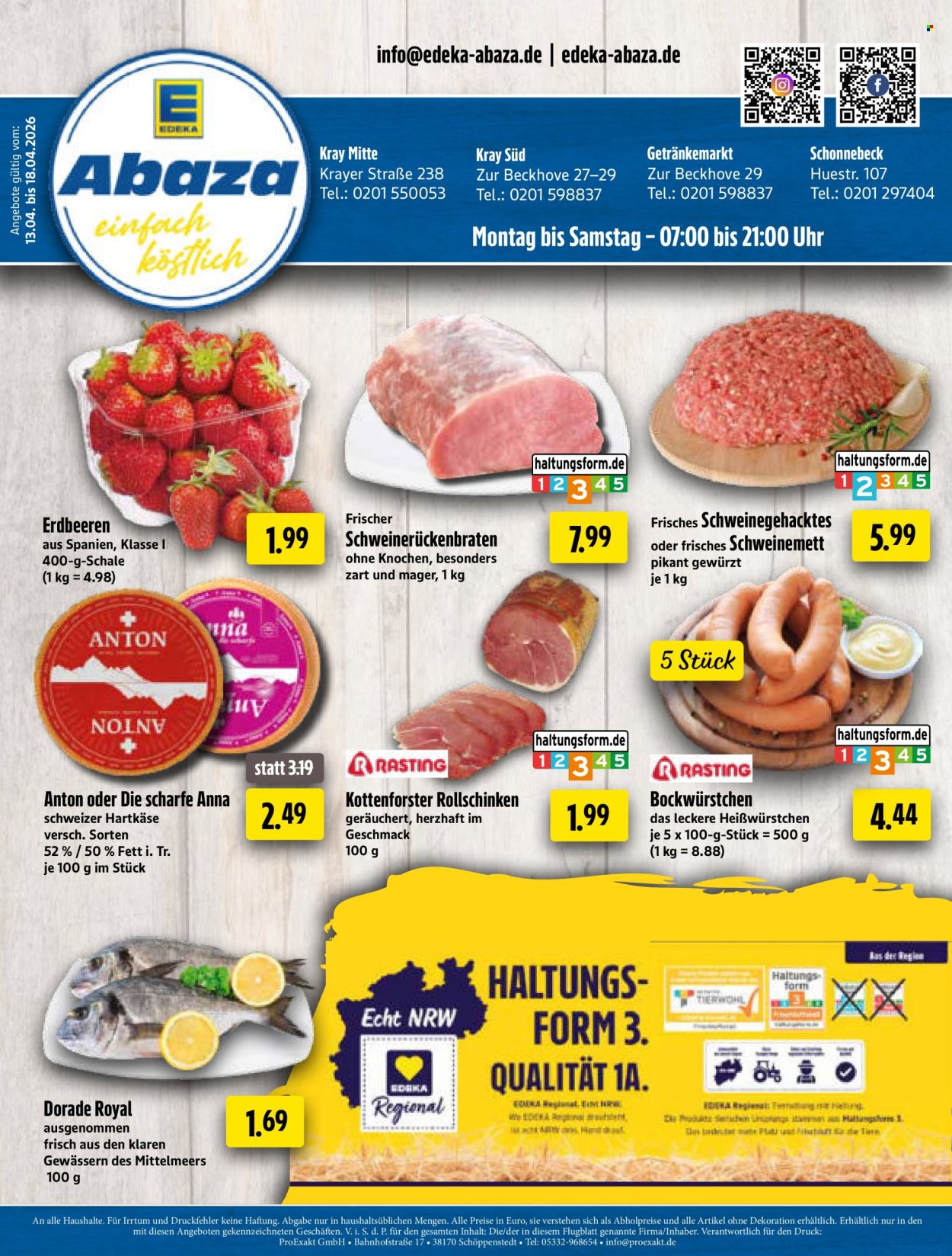 Edeka Getränkemarkt Prospekte  - 13.04.2026 - 18.04.2026. Seite 1