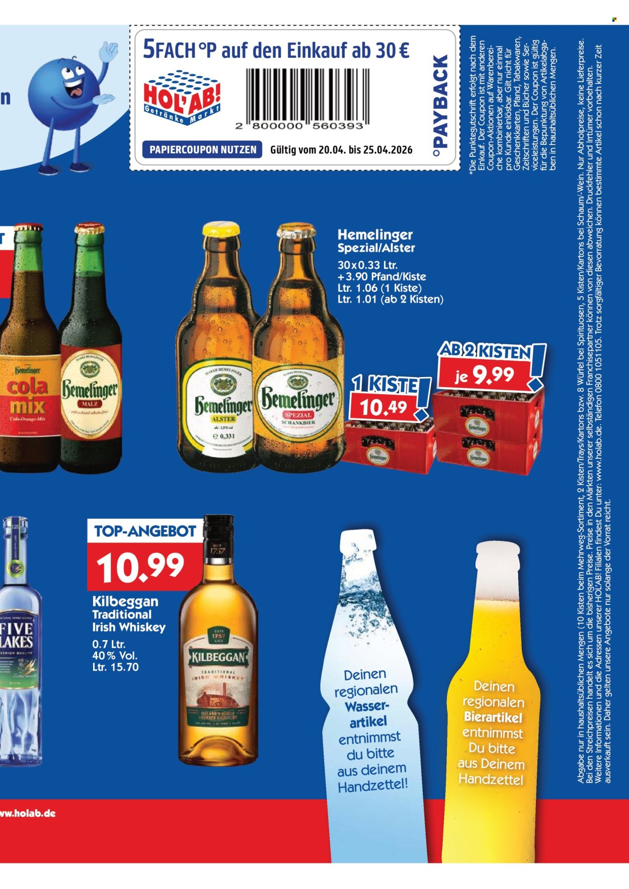 Hol'ab! Getränkemarkt Prospekte  - 20.04.2026 - 25.04.2026. Seite 3