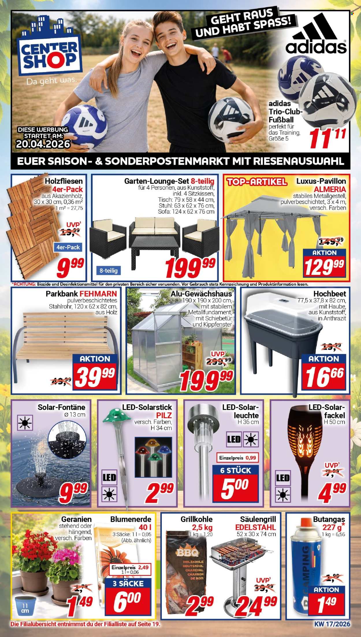 CENTERSHOP Prospekte  - 20.04.2026 - 25.04.2026. Seite 1