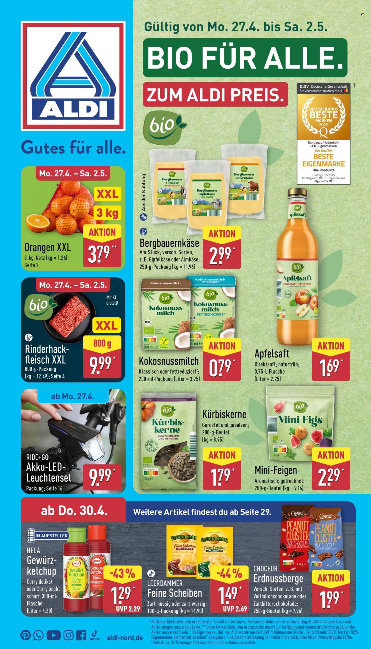 ALDI Nord Prospekte  - 27.04.2026 - 2.05.2026. Seite 1