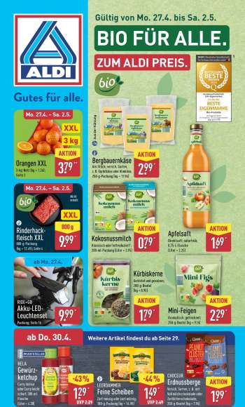 Prospekte ALDI Nord - 27.04.2026 - 2.05.2026.