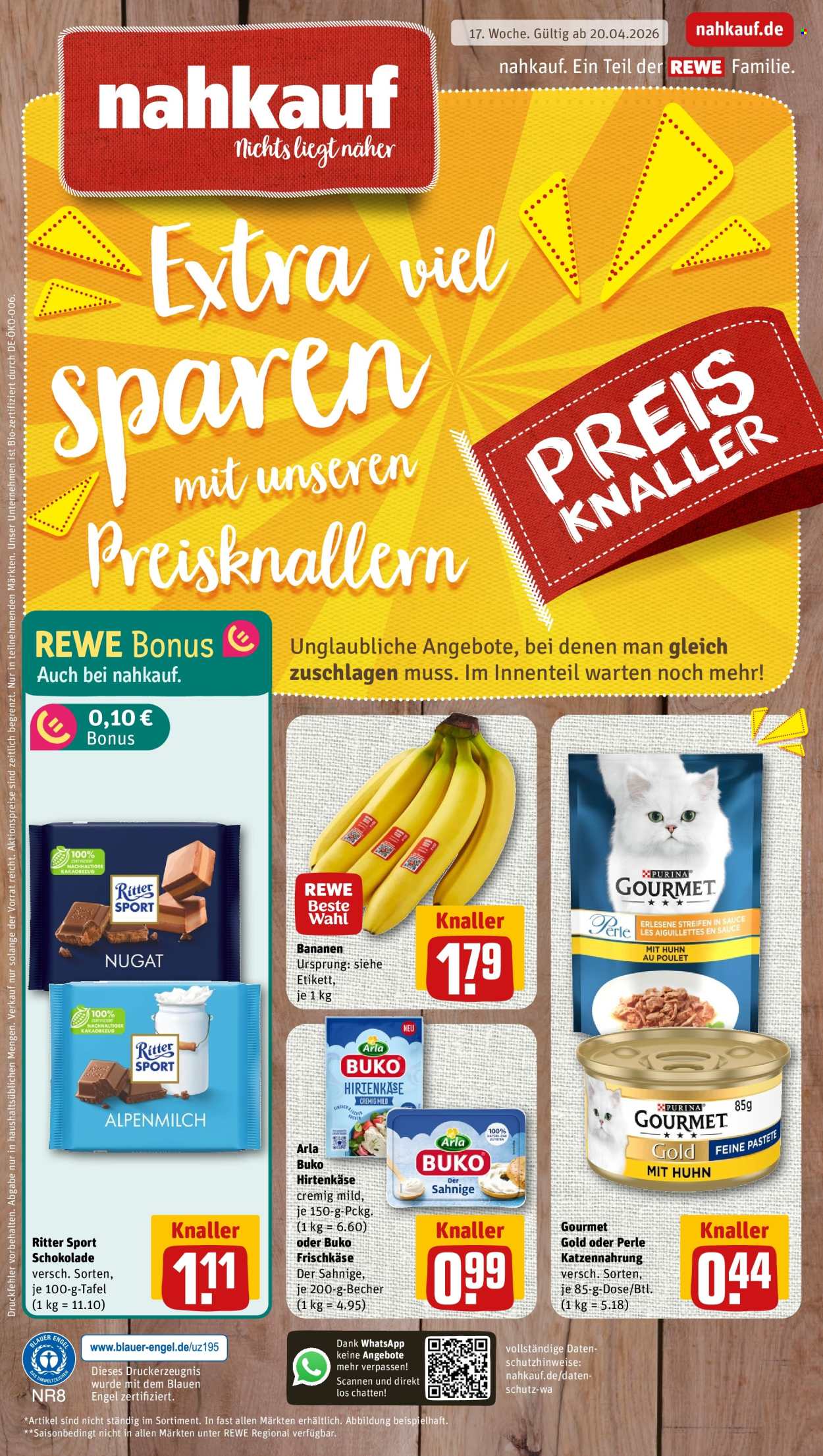 Nahkauf Prospekte  - 20.04.2026 - 25.04.2026. Seite 1
