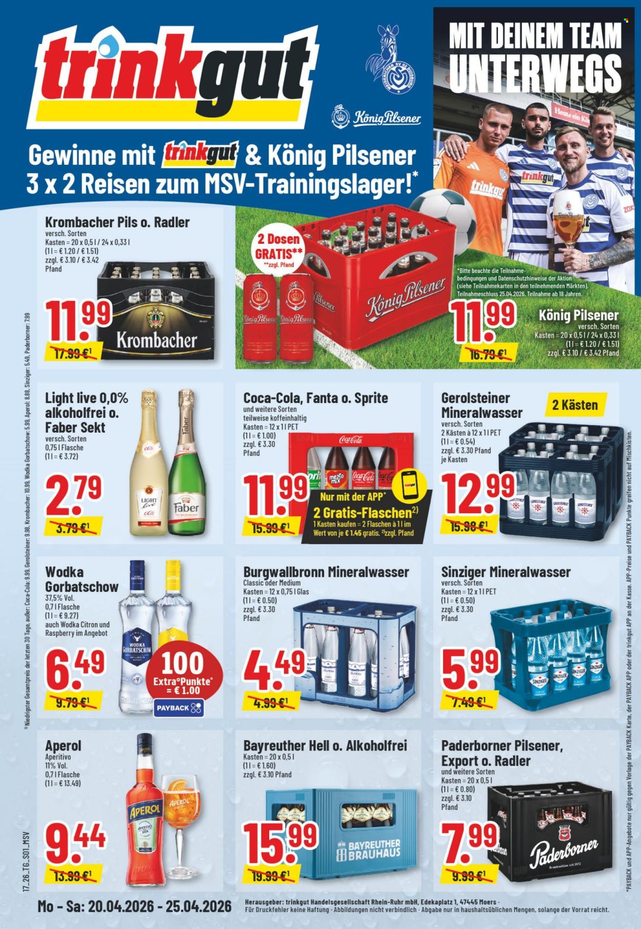 trinkgut Prospekte  - 20.04.2026 - 25.04.2026. Seite 1