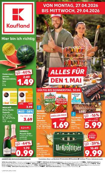 Prospekte Kaufland - 27.04.2026 - 29.04.2026.