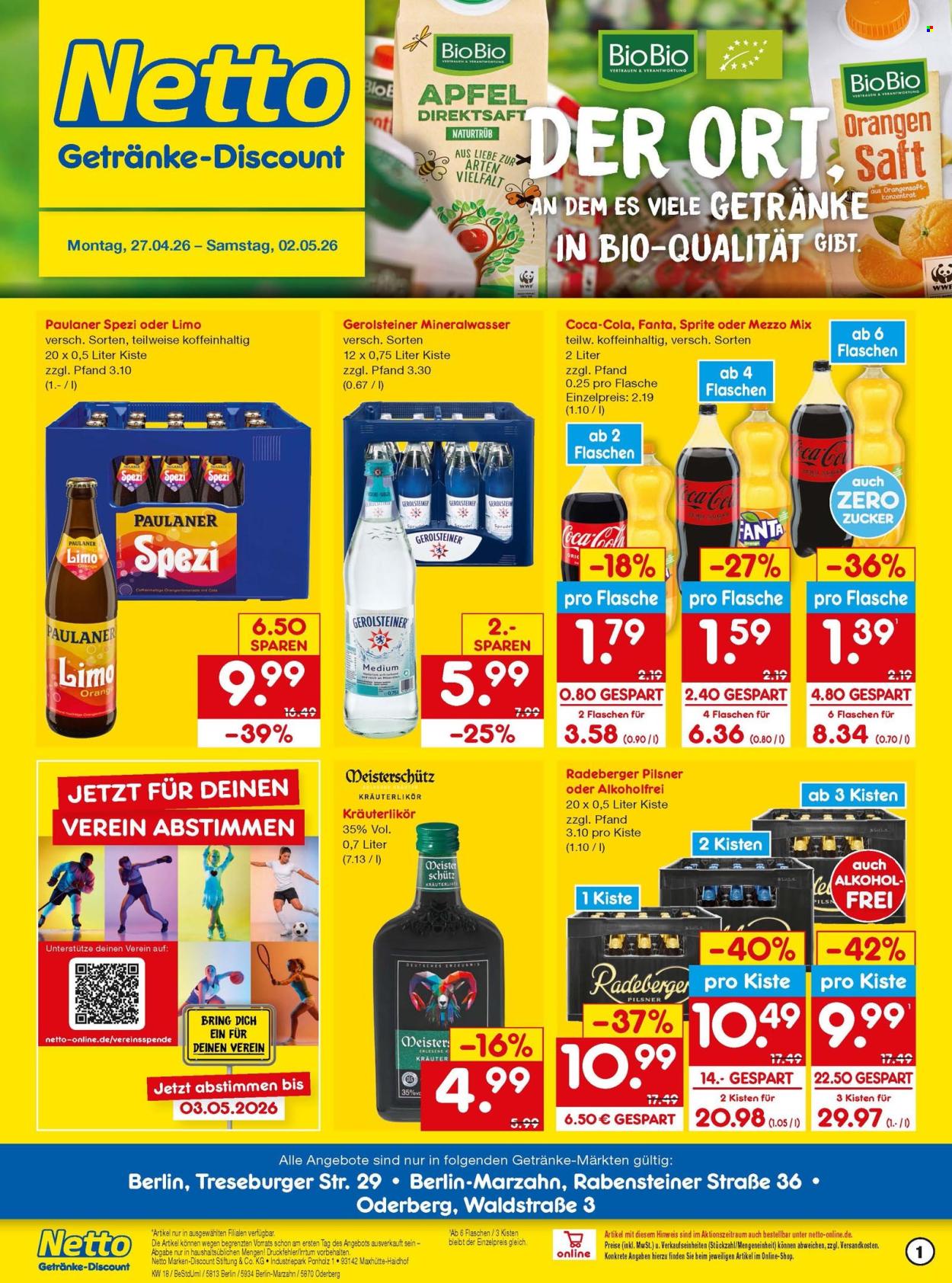 Netto Marken-Discount Prospekte  - 27.04.2026 - 2.05.2026. Seite 1