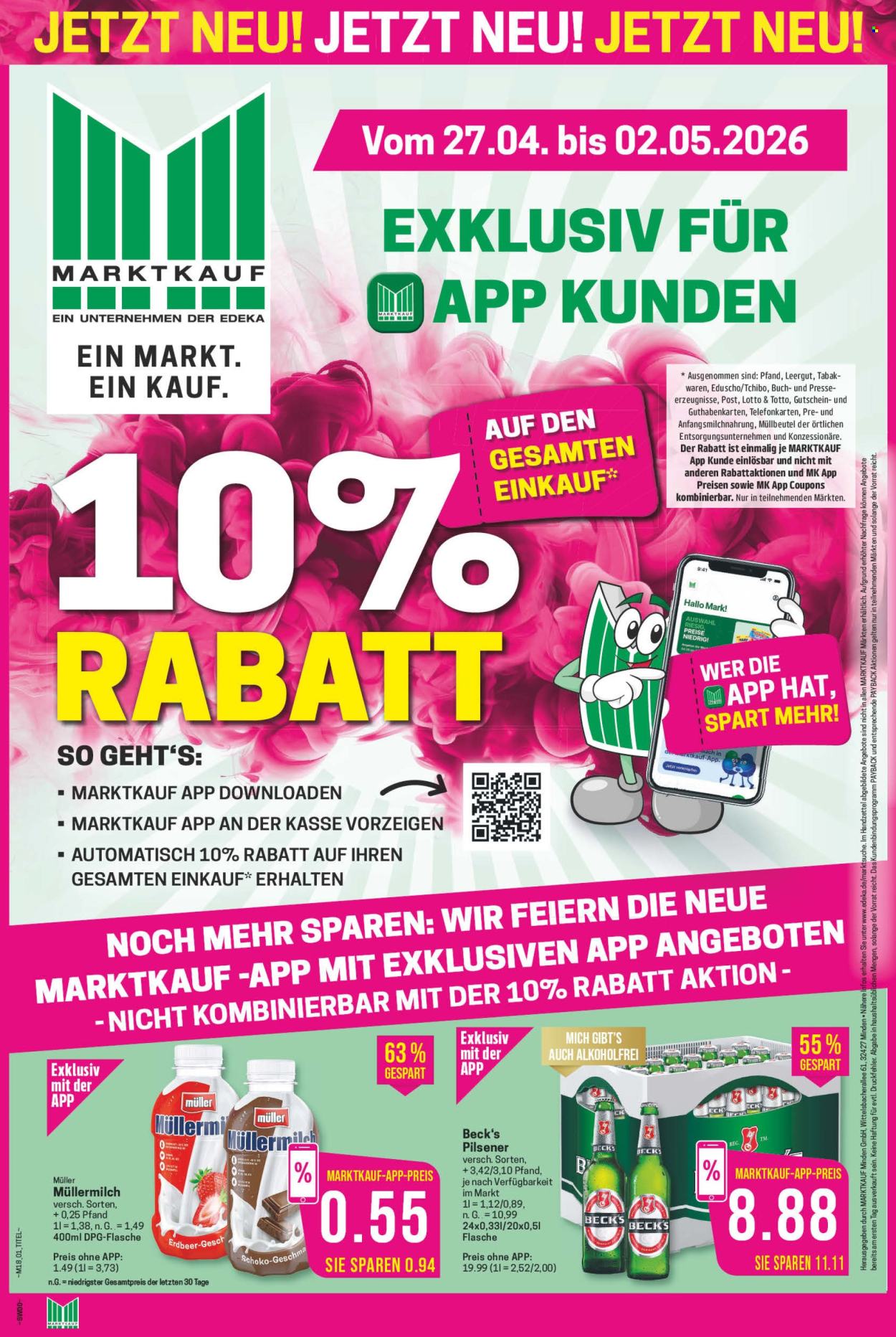 Marktkauf Prospekte  - 27.04.2026 - 2.05.2026. Seite 1