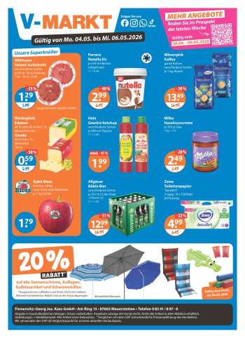 Prospekte V-Markt - 4.05.2026 - 6.05.2026.