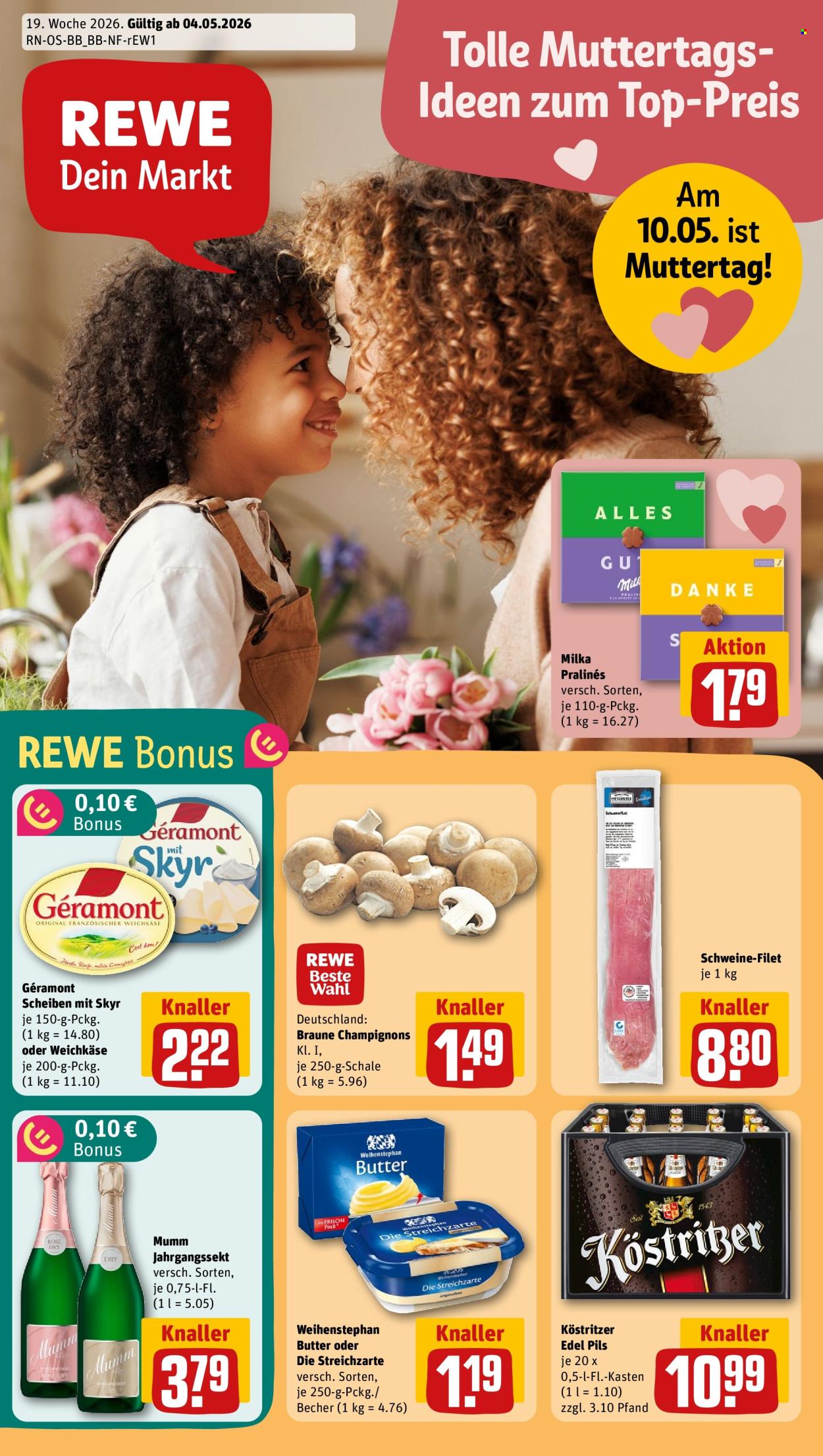 REWE Prospekte  - 4.05.2026 - 10.05.2026. Seite 1