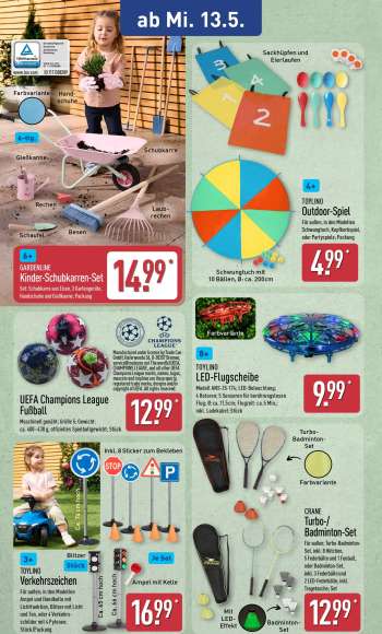 thumbnail - GARDENLINE Kinder-Schubkarren-Set