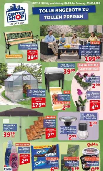 Prospekte CENTERSHOP - 4.05.2026 - 9.05.2026.