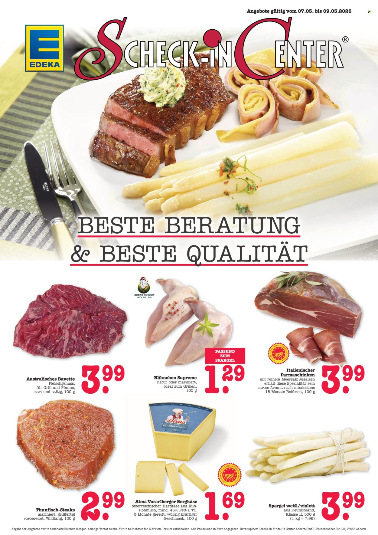 Scheck-in Prospekte  - 7.05.2026 - 9.05.2026. Seite 1