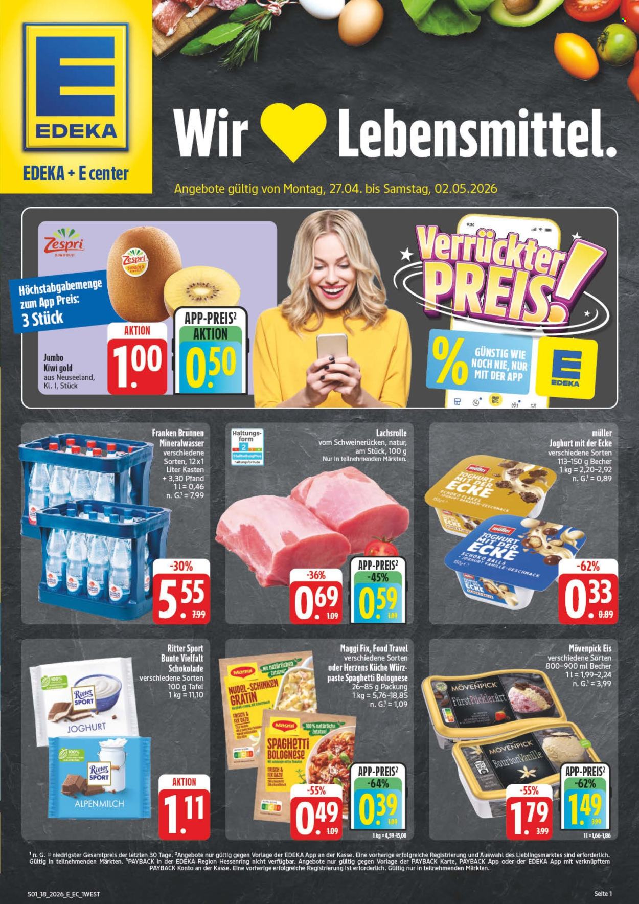 Edeka Prospekte  - 4.05.2026 - 9.05.2026. Seite 1