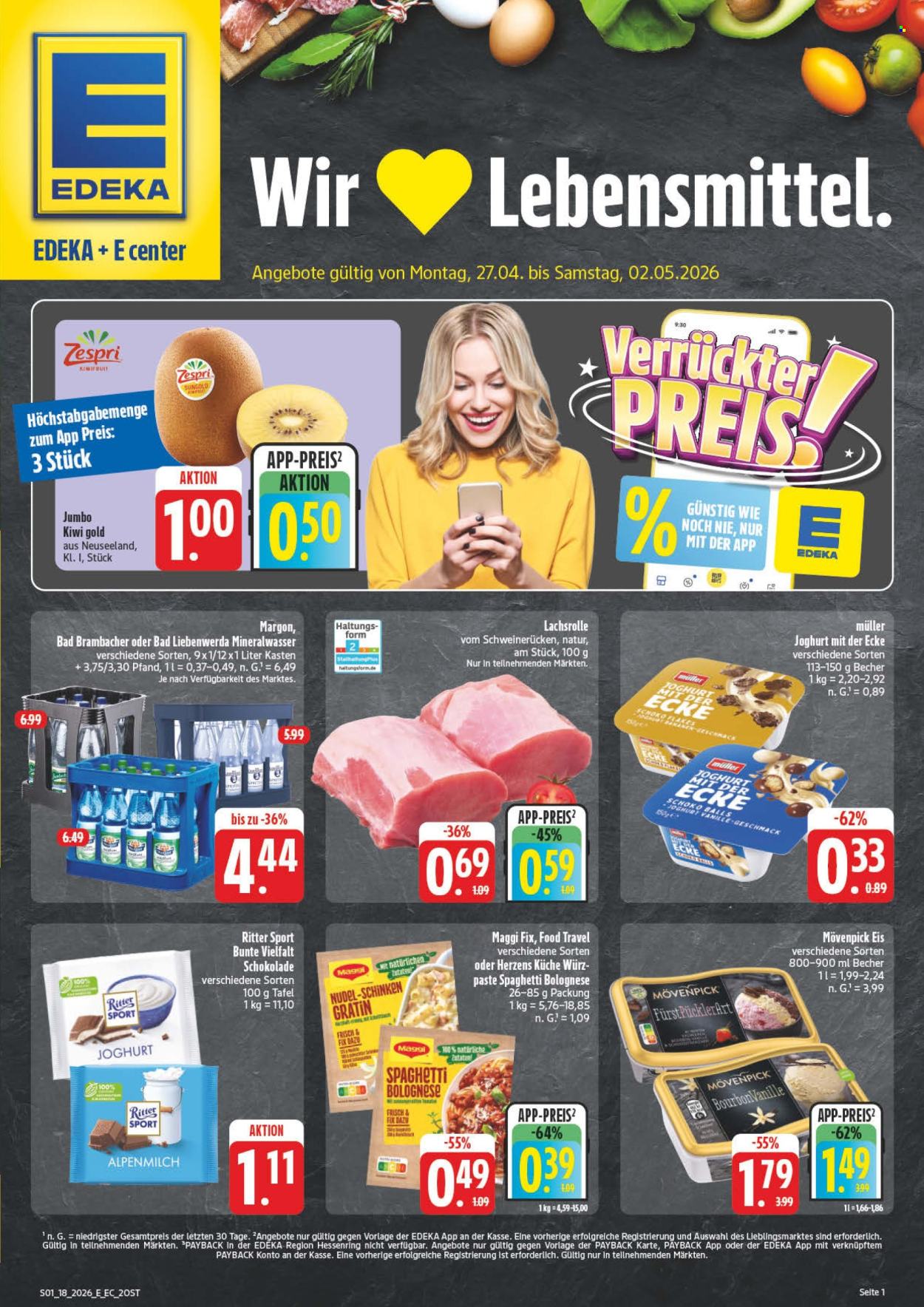 Edeka Prospekte  - 4.05.2026 - 9.05.2026. Seite 1