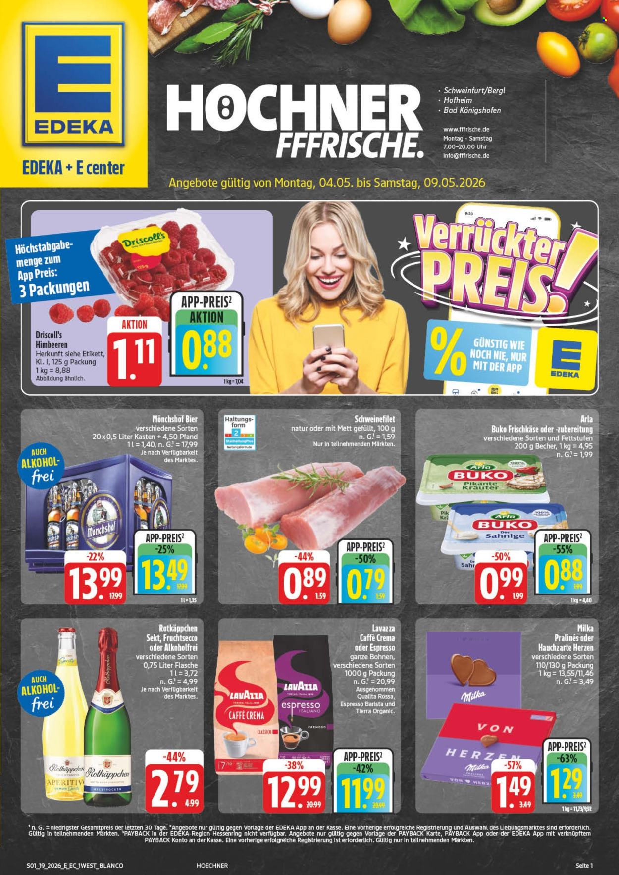 E center Prospekte  - 4.05.2026 - 9.05.2026. Seite 1