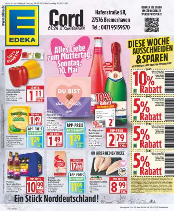 Prospekte Edeka - 4.05.2026 - 9.05.2026.