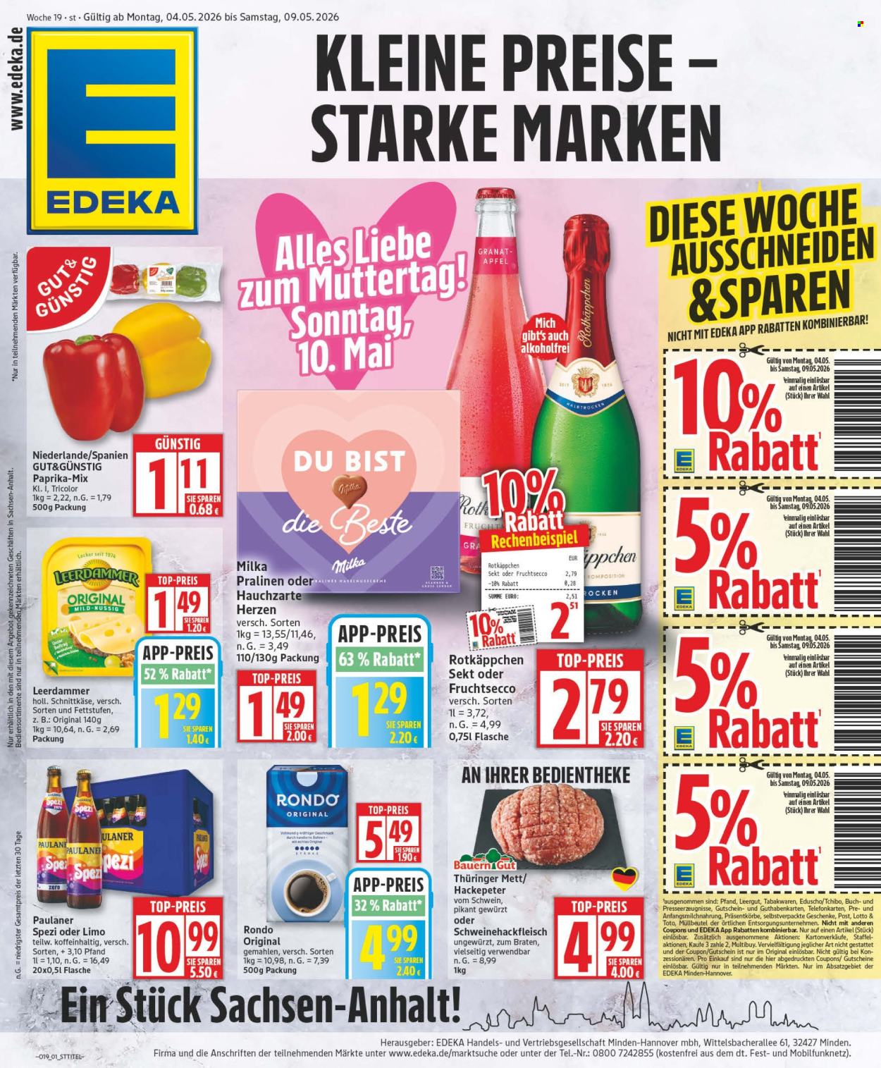 Edeka Prospekte  - 4.05.2026 - 9.05.2026. Seite 1