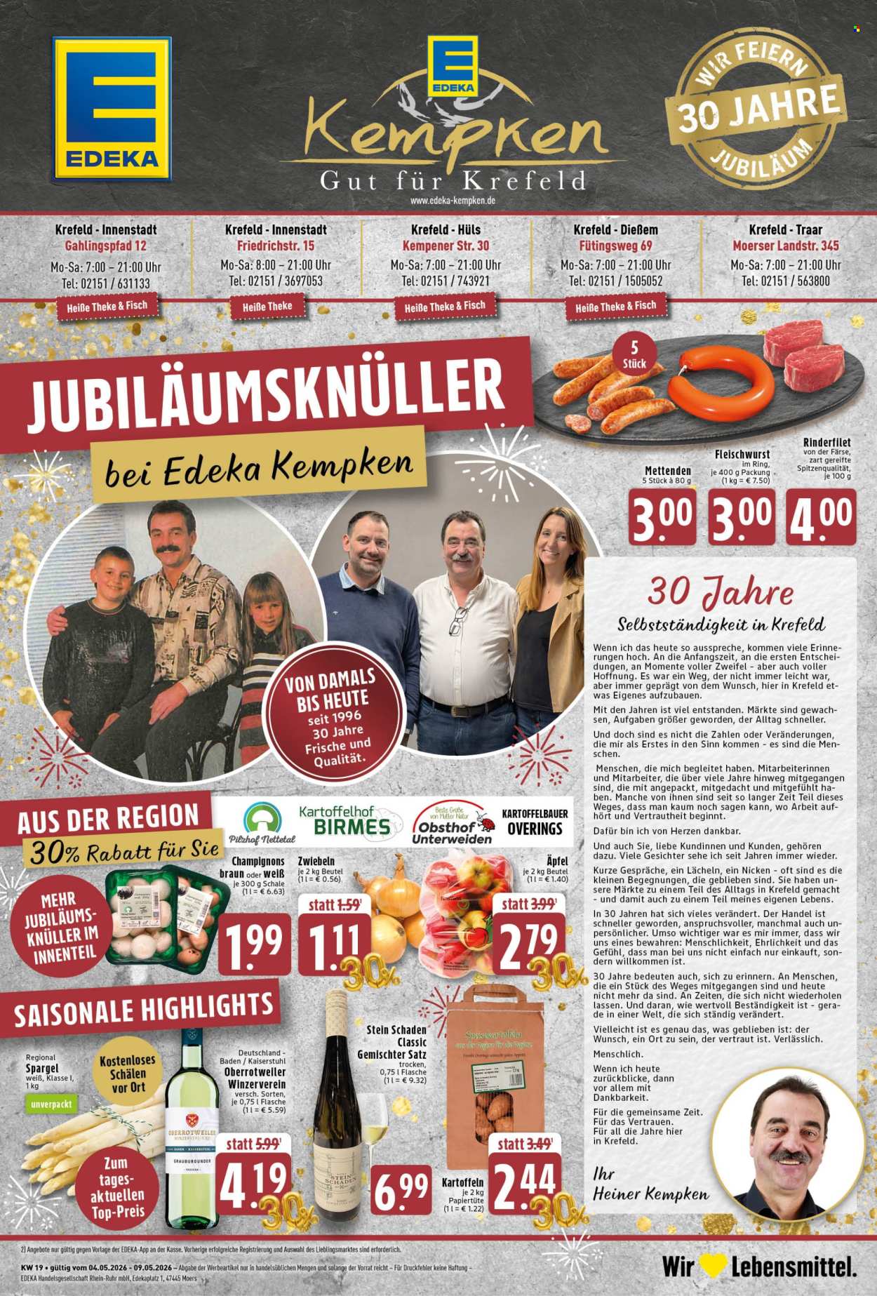 Edeka Prospekte  - 4.05.2026 - 9.05.2026. Seite 1