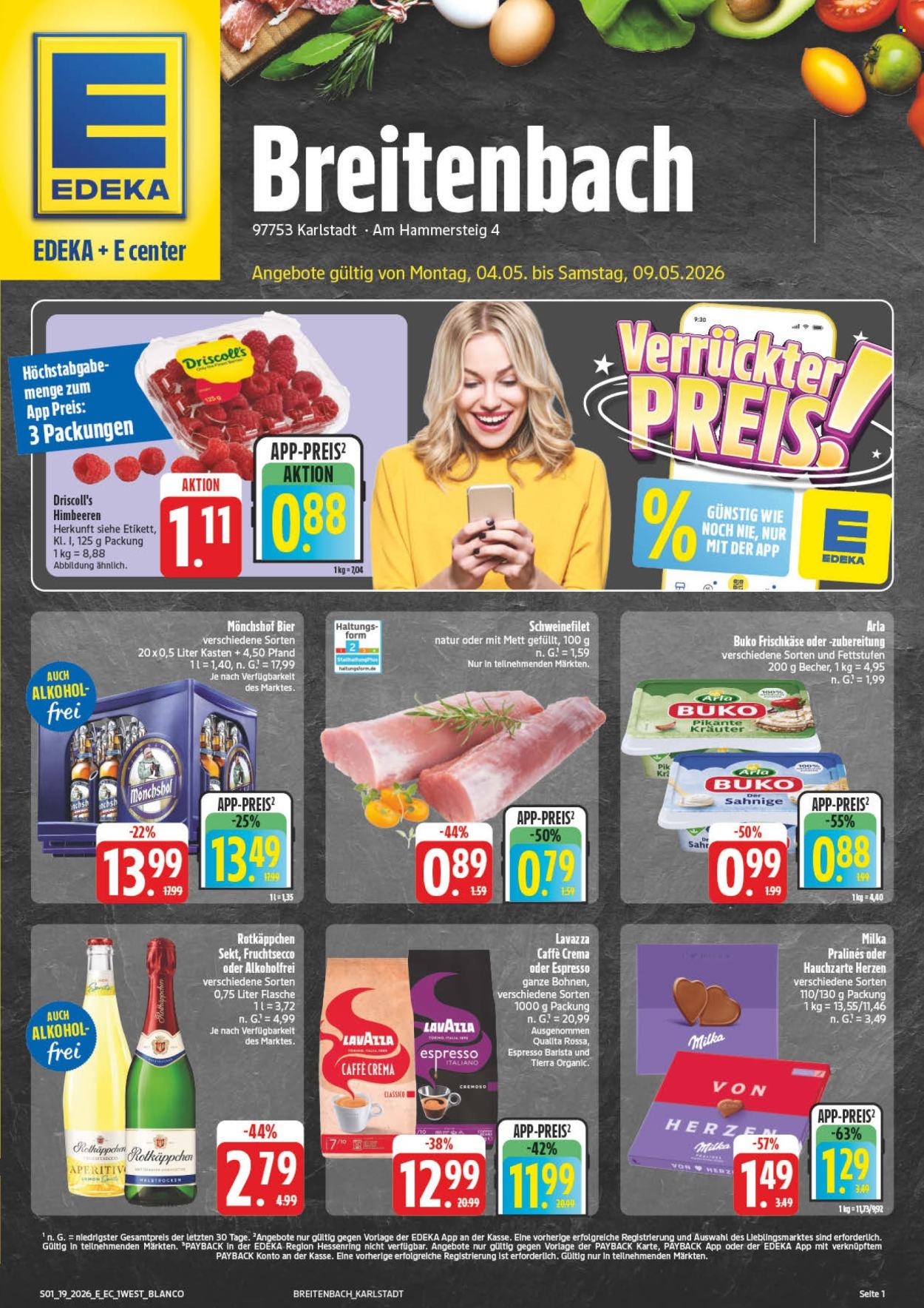 E center Prospekte  - 4.05.2026 - 9.05.2026. Seite 1
