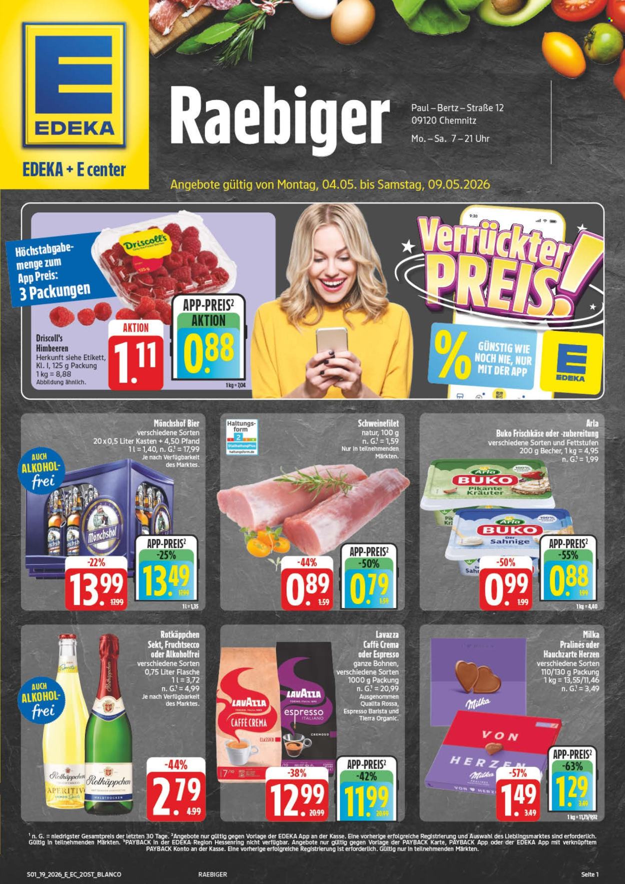 E center Prospekte  - 4.05.2026 - 9.05.2026. Seite 1