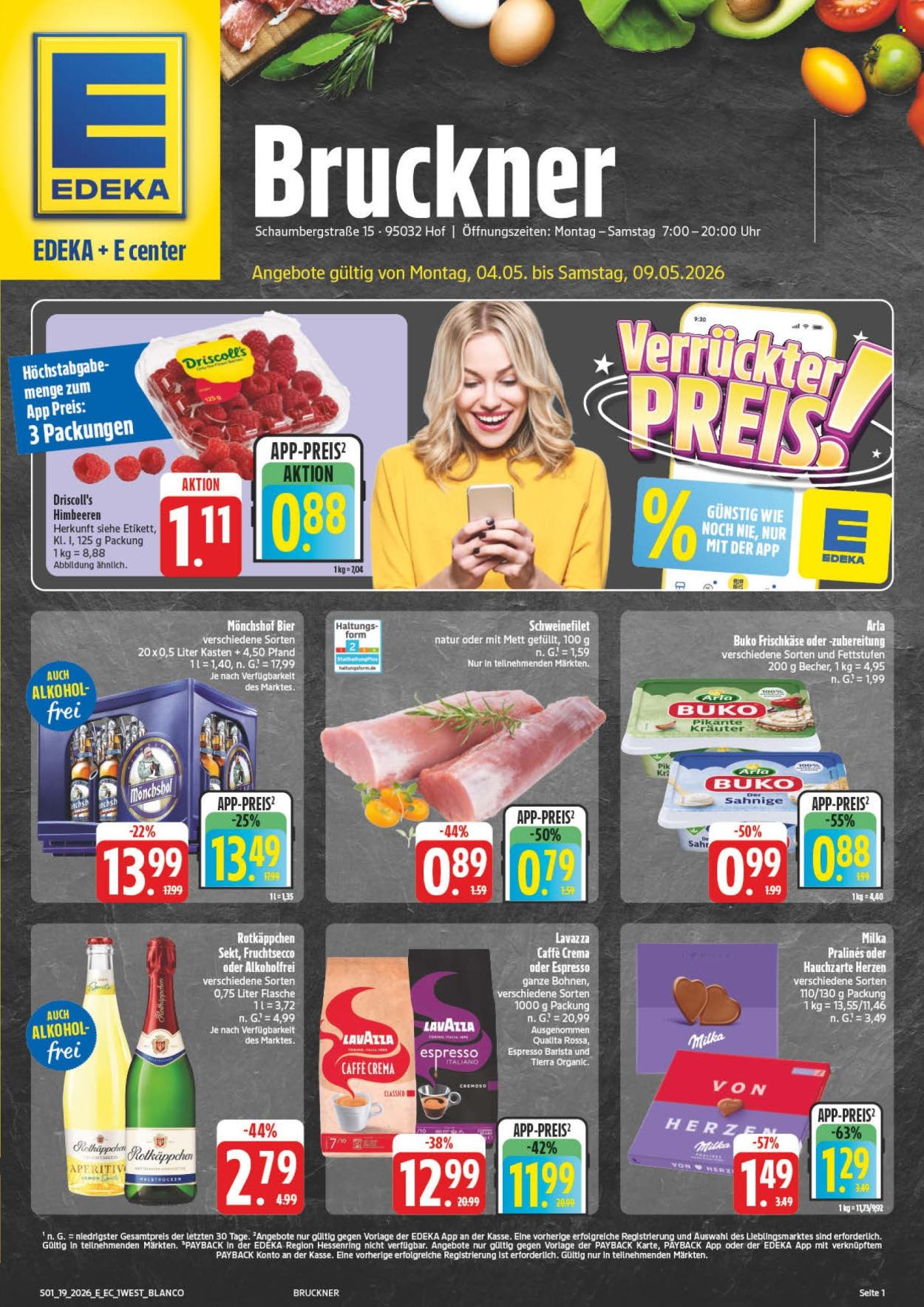 E center Prospekte  - 4.05.2026 - 9.05.2026. Seite 1