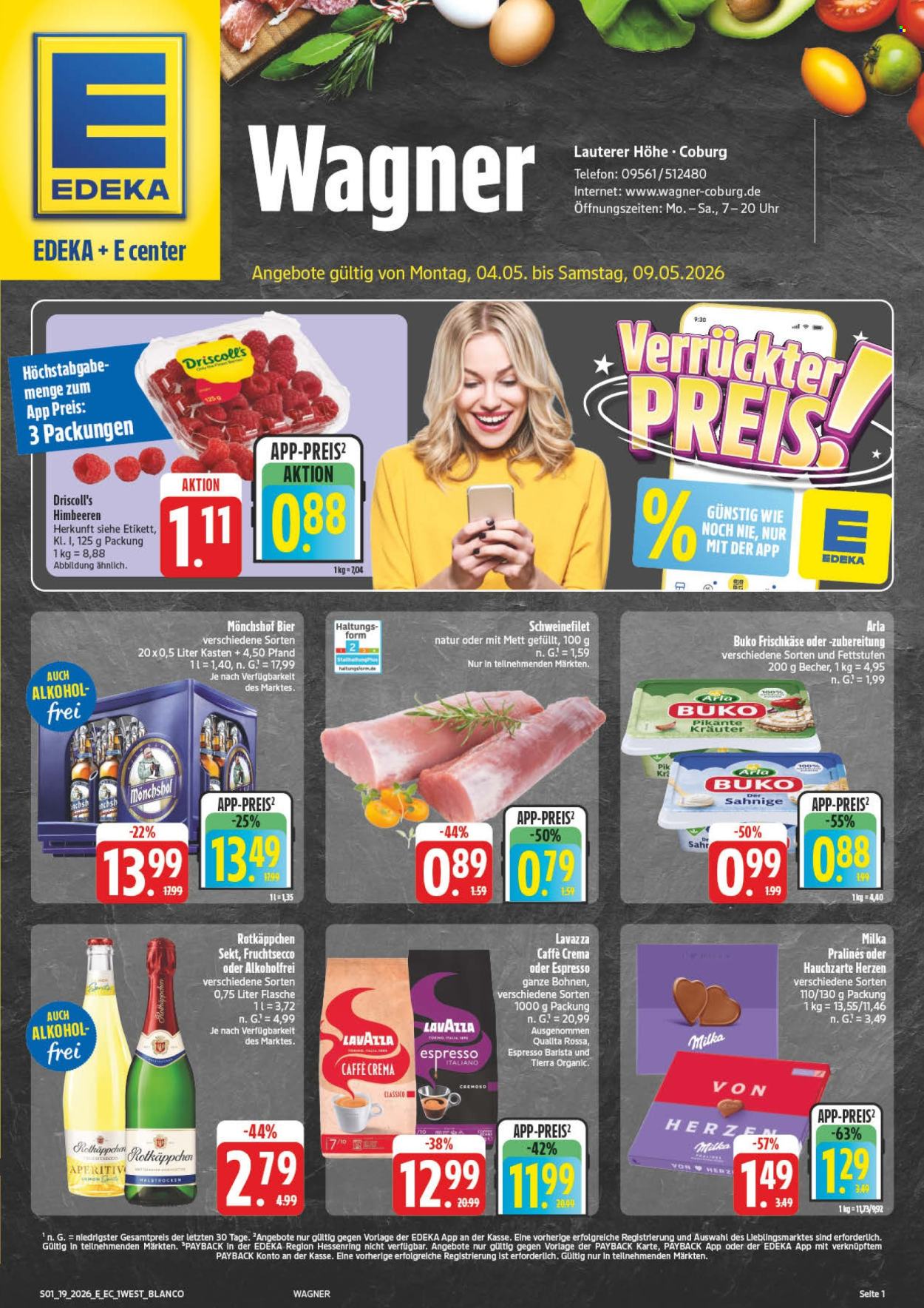 E center Prospekte  - 4.05.2026 - 9.05.2026. Seite 1