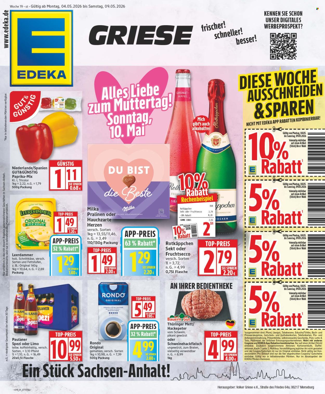 Edeka Prospekte  - 4.05.2026 - 9.05.2026. Seite 1