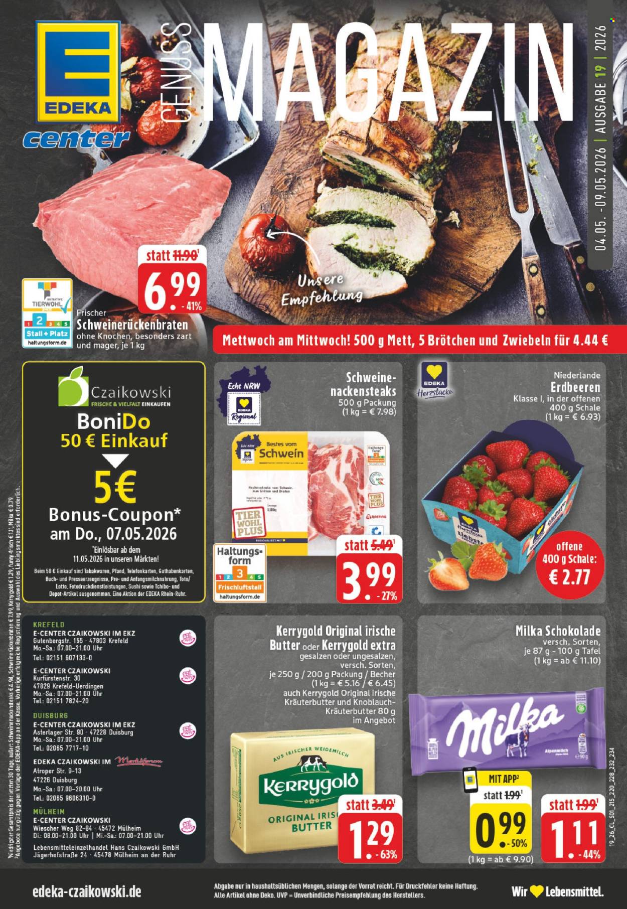 E center Prospekte  - 4.05.2026 - 9.05.2026. Seite 1