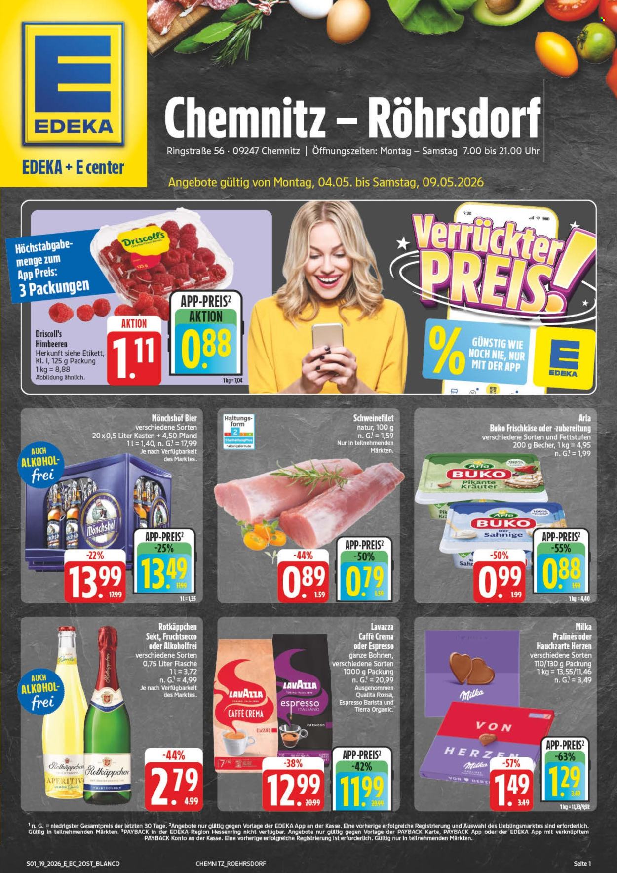 E center Prospekte  - 4.05.2026 - 9.05.2026. Seite 1